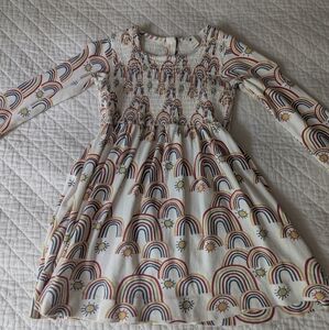 Katie Quinn Rainbow Patterned Kids Dress